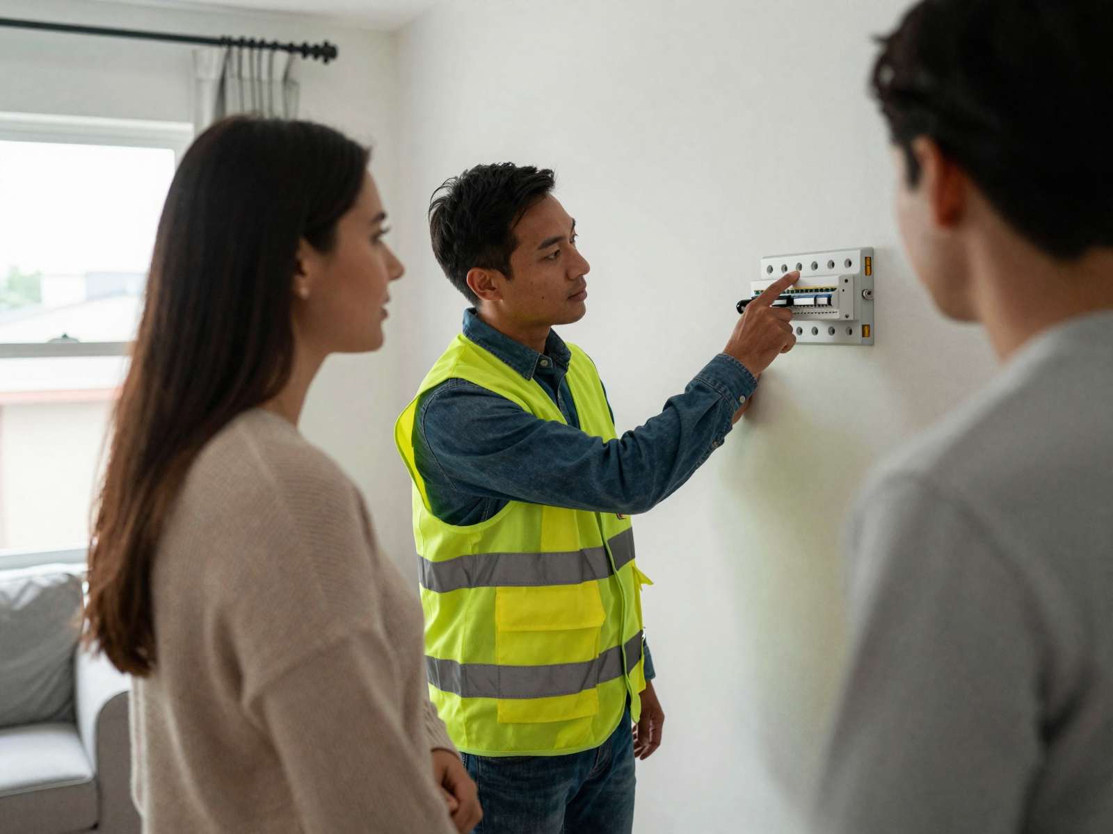 Professional electrical panel work with neat, organized wiring